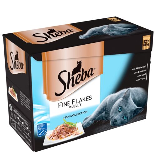 Sheba Pouch Fine Flake Fish Selection 12X85g