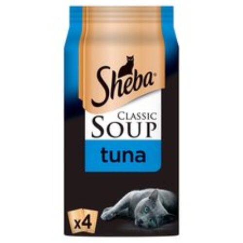 Sheba Soup Pouches Tuna 4X40g