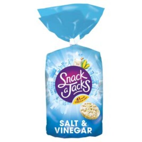 Snack A Jacks Jumbo Salt & Vinegar Rice Cakes 126G