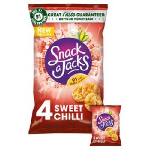 Snack A Jacks Sweet Chilli 4 Pack 88G