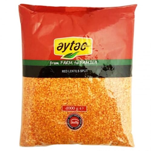 Split Red Lentils Aytac 4 Kg