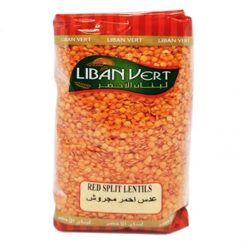 Split Red Lentils Liban Vert 1kg