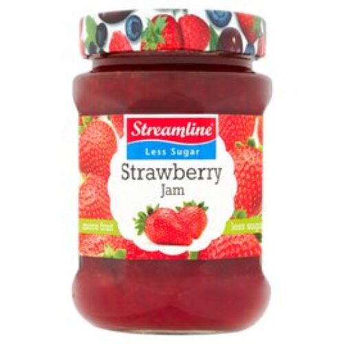 Streamline Reduced Sugar Strawberry Jam 340G