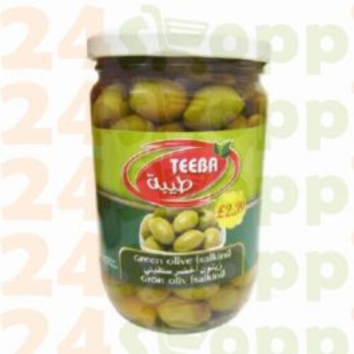 Teeba Green Olives (Salkini) 640g