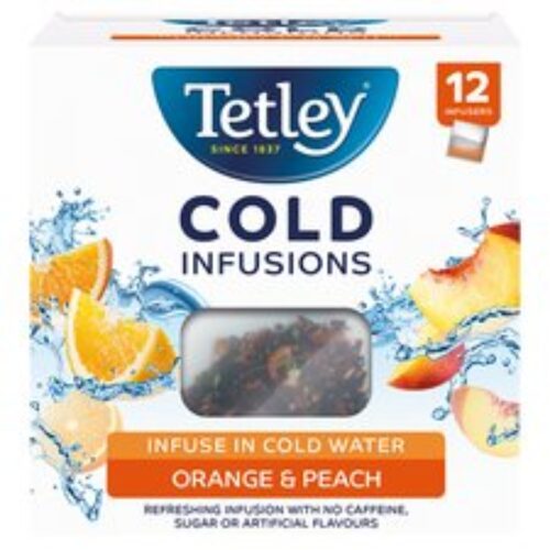 Tetley Cold Infusions Orange & Peach 27G