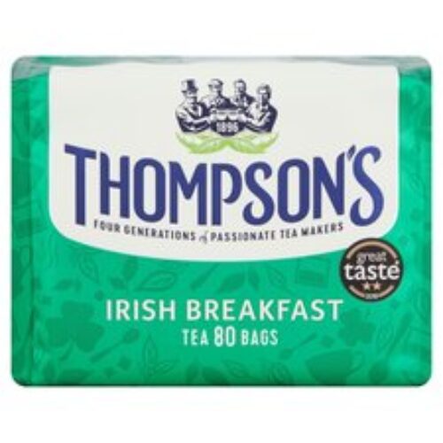 Thompsons Irish Breakfast Tea 80 Tea Bags 250G