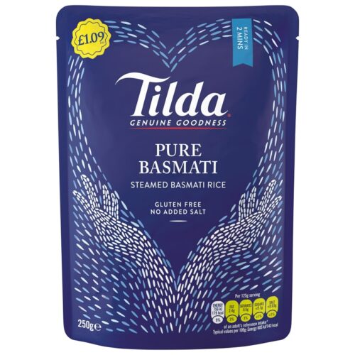 Tilda Pure Steamed Basmati Rice Classic 250G