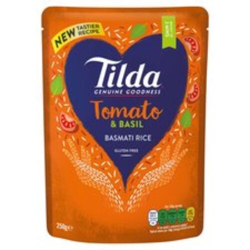 Tilda Sun Dried Tomato & Basil Basmati Rice 250G