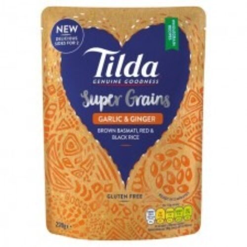 Tilda Super Grains Garlic & Ginger 220G