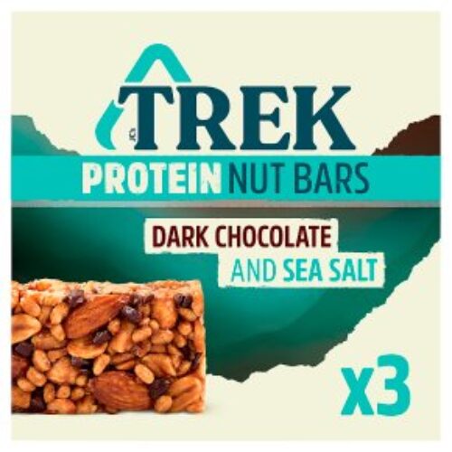 Trek Protein Nut Bars Dark Chocolate & Sea Salt 3X40g