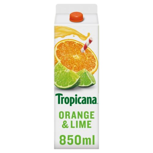 Tropicana Orange & Lime Juice 850Ml