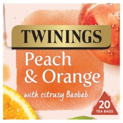 Twinings Peach & Orange 20 Teabags 40G