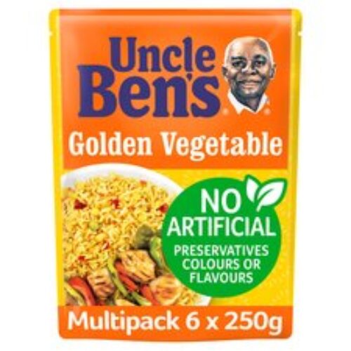 Uncle Ben’s Golden Vegetable Microwave Rice 6 X 250G