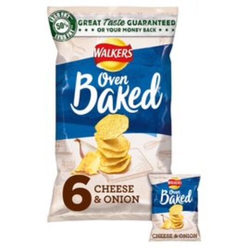 Walkers Baked Cheese & Onion 6X25g