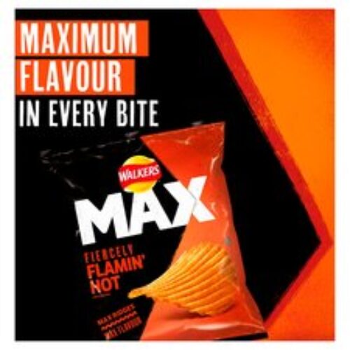 Walkers Max Flamin Hot Crisps 50G