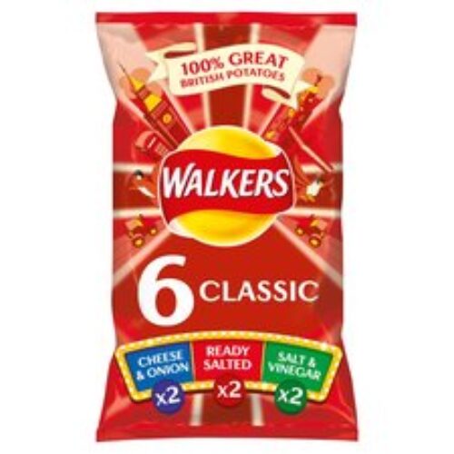 Walkers Variety Crisps 6X25g