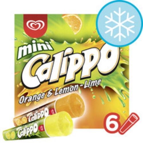 Walls Calippo Mini Orange Lemon & Lime 6 X 80Ml