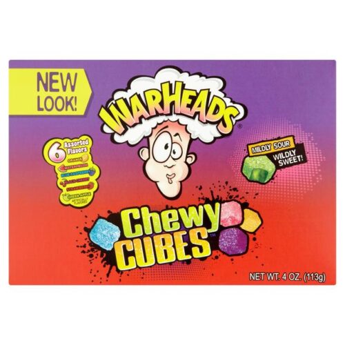 Warheads Sour Chewy Cubes Assorted Flavours 113G