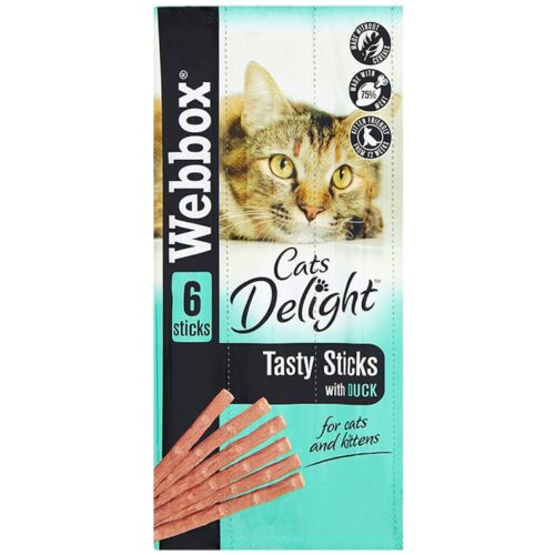 Webbox Cat Tasty Sticks With Duck 6 Pack 30G