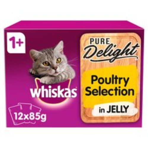 Whiskas 7+ Pure Delight Poultry Selection 12X85g