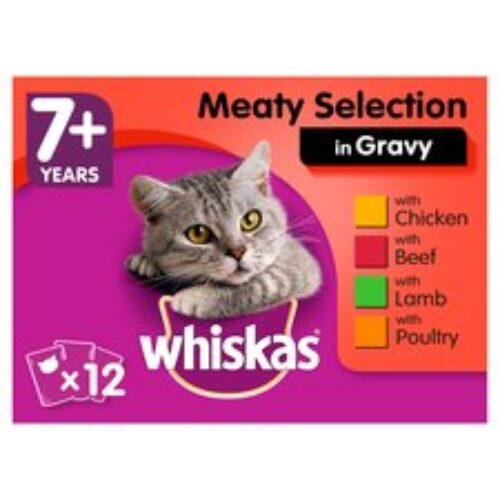 Whiskas 7+ Meat Selection In Gravy 12X100g