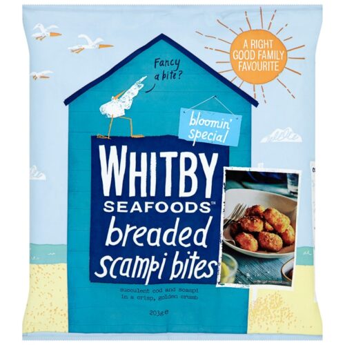 Whitby Seafoods Breaded Scampi Bites 190G