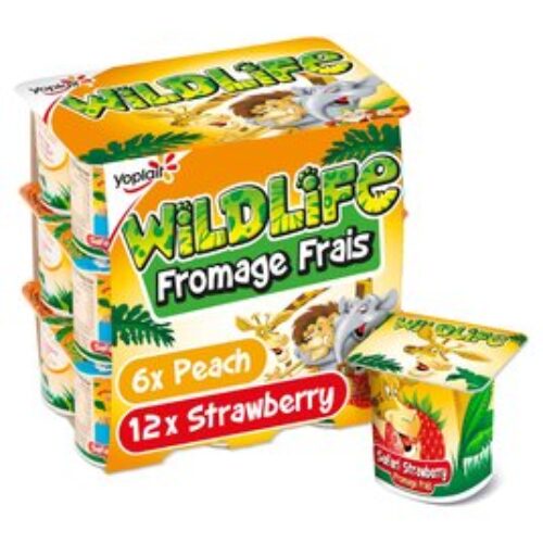 Wildlife Strawberry & Peach Fromage Frais 18X45g