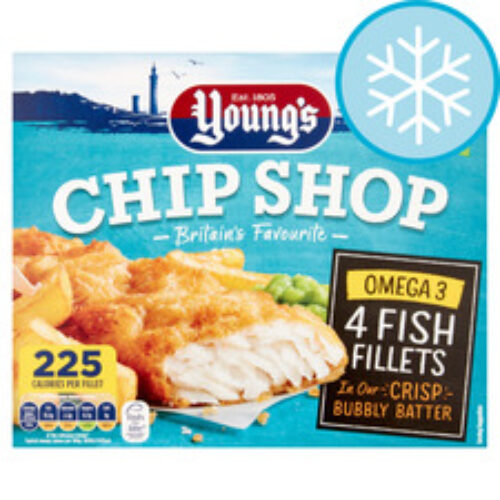 Youngs Chip Shop 4 Omega 3 Fish Fillets