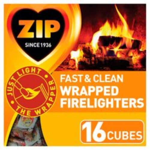 Zip 16 Fast & Clean Wrapped Firelighters